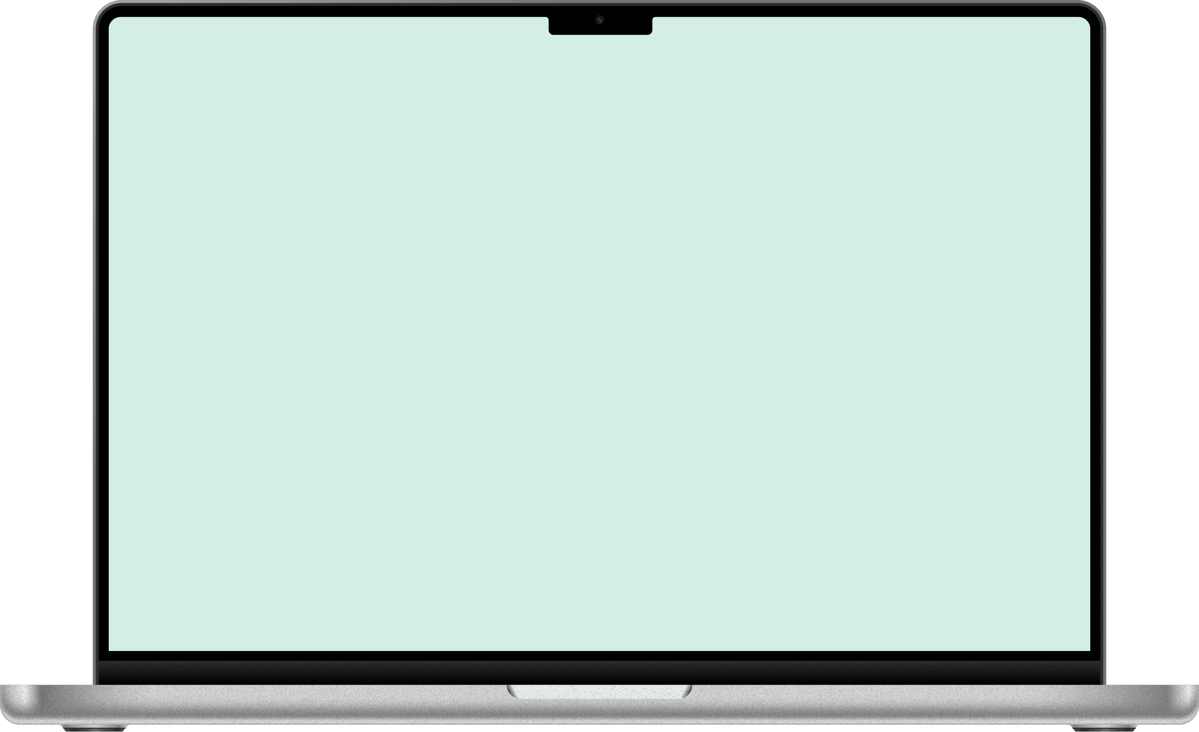 A laptop showing the project